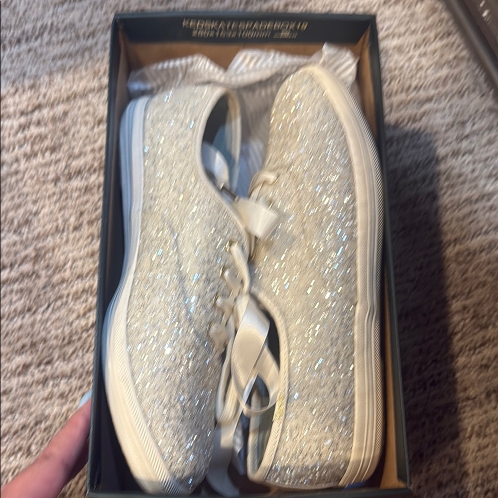 Keds for Kate Spade Women's Glitter Sneakers - Cream